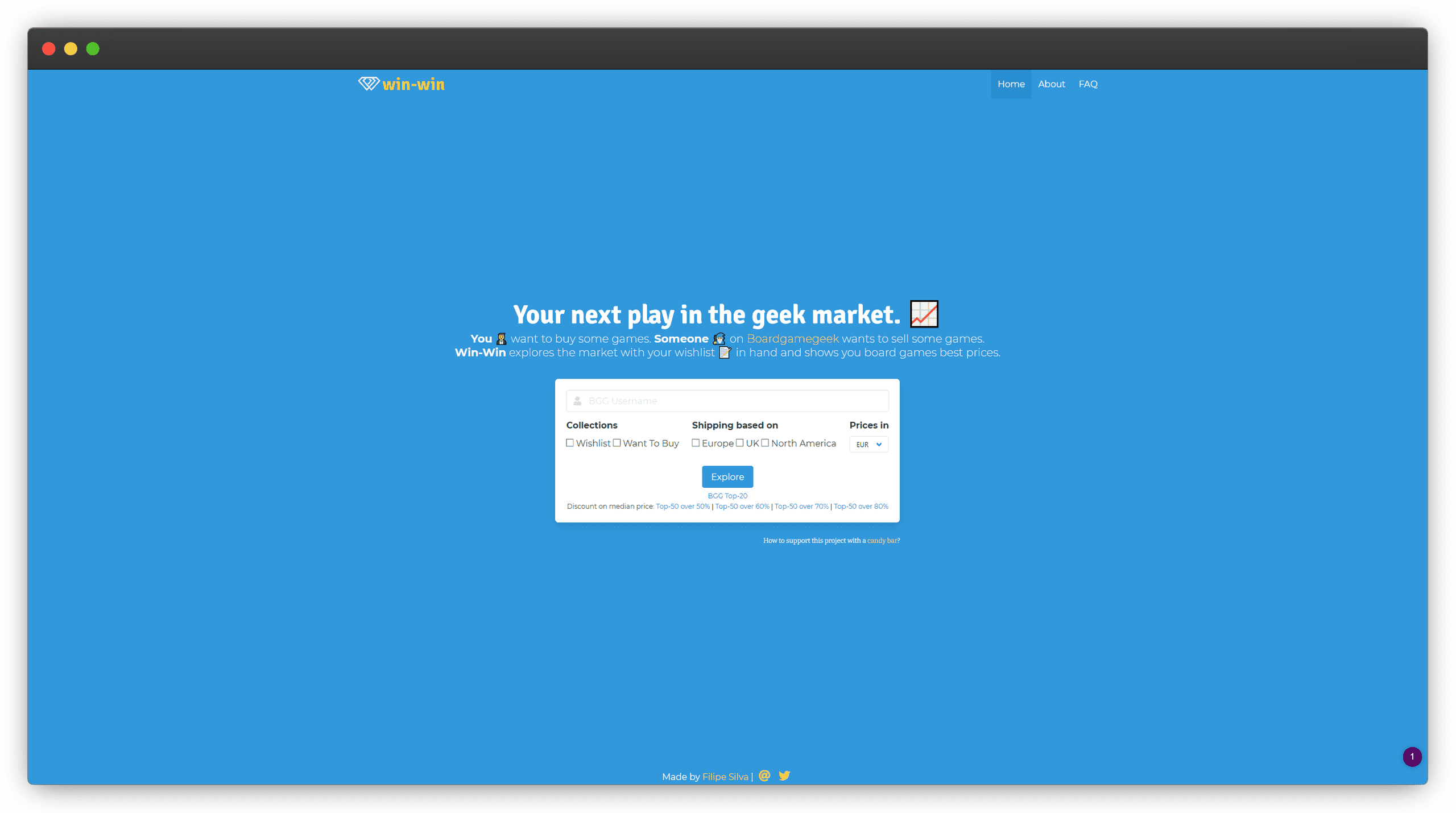 Win-Win landing page